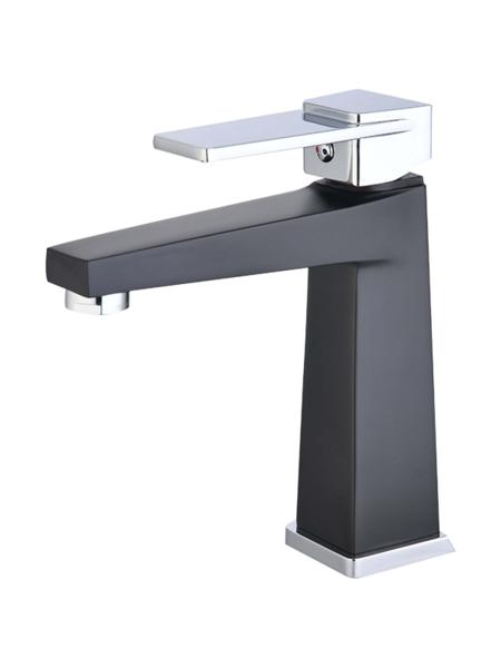 Single handle wash basin brass faucet,black matt