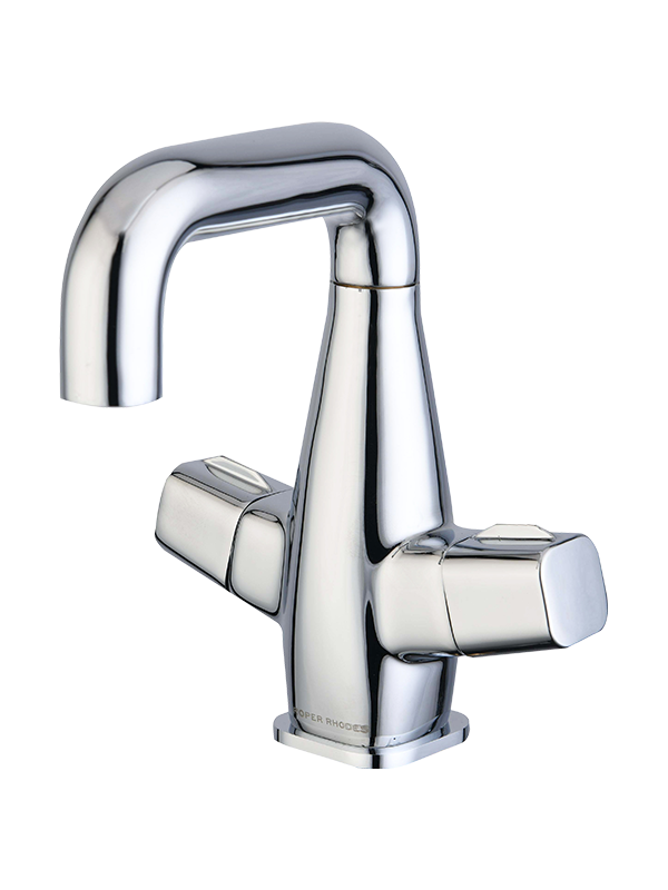 Dual handle wash basin brass faucet,chrome finsh