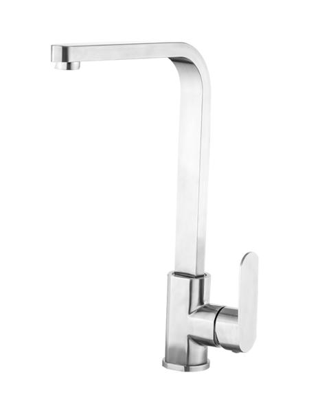Stainless steel kitchen faucet
