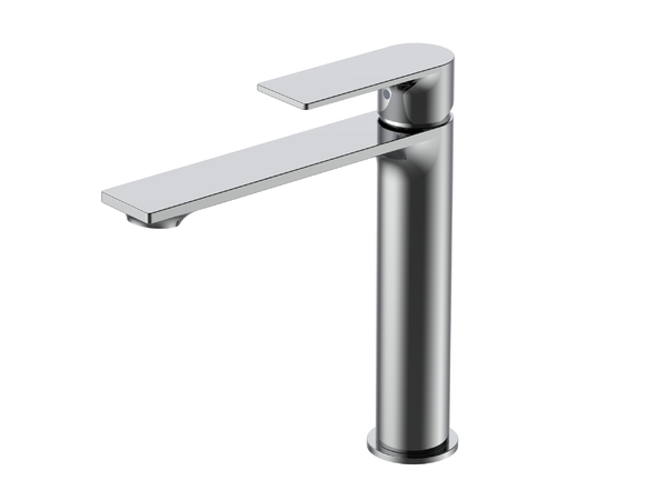 Single Lever High Basin Mixer With Flat Square Handle