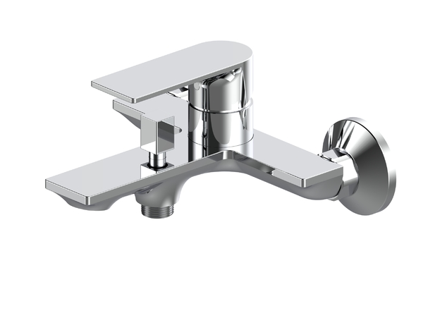 Single Lever Bath Faucet With Flat Square Handle