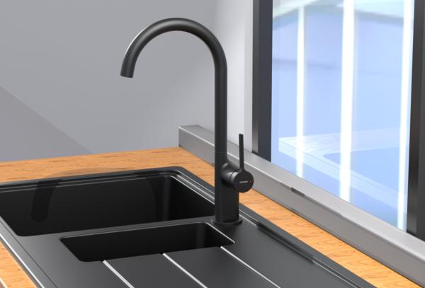 Single Lever Sink Mixer With Minimalist Handle