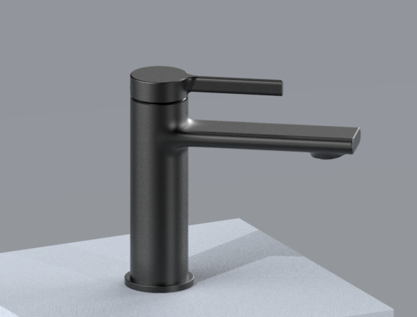 Single Lever Basin Faucet With Minimalist Handle