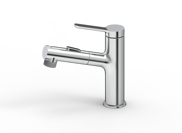  Single Handle Spray Pull Out Basin Faucet