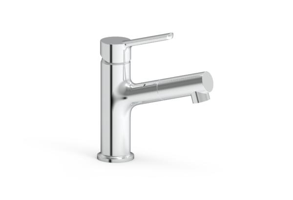 Single Handle Pull Out Basin Faucet Chrome Plated